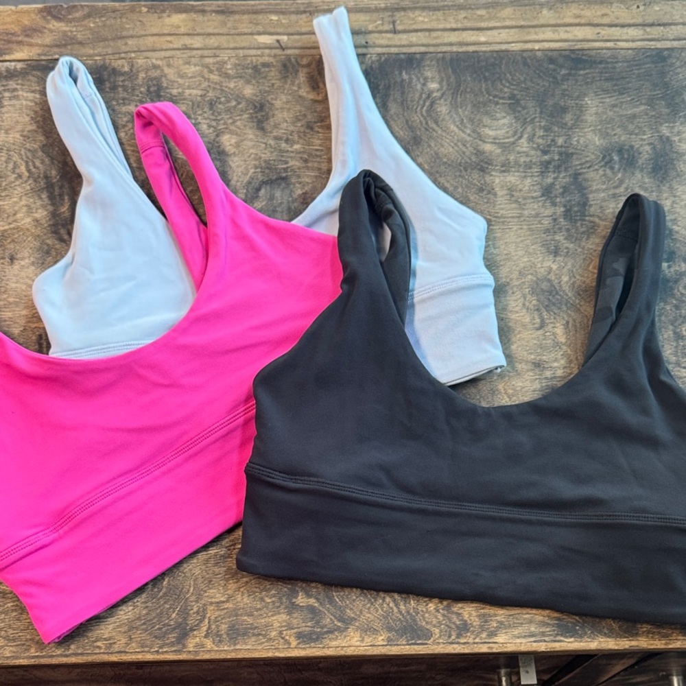 Vibrant Pink, Classic Black and cloud blue Lulu bundle